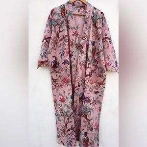 Beautiful Pink Organic cotton kimono/robe.  New with tags.